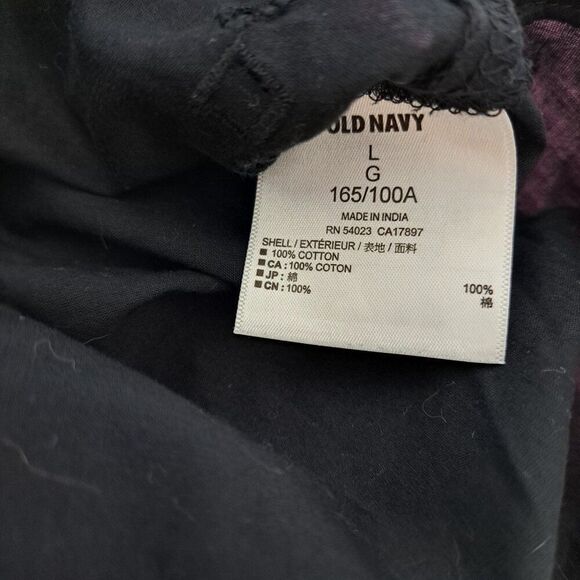 Old Navy Women's Black Eyelet Tunic Cover Top Travel Sz Large - Picture 6 of 8